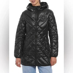 Toboggan Canada Diana Lightweight Insulated Thigh Length Hooded Puffer Jacket